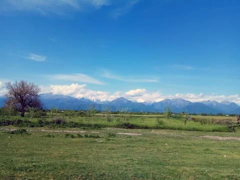 Landscape in the mountains Stock Photos
