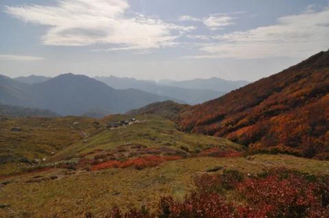 Landscape with mountains  Foto stock