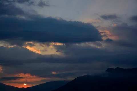Landscape in the mountains Stock Photos