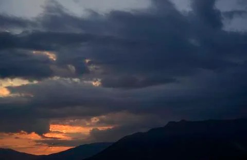 Landscape in the mountains Stock Photos