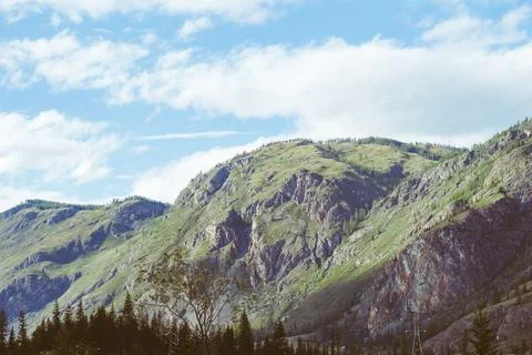 The landscape of the mountains Stock Photos