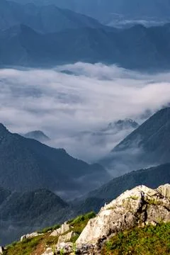 Landscape in the mountains Stock Photos