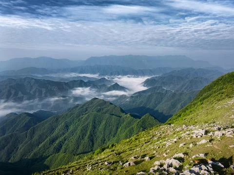 Landscape in the mountains Stock Photos