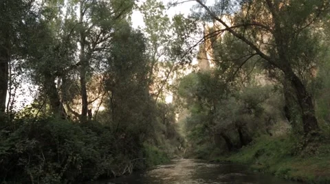 Landscape, Mountains From The River Stock Footage 41576593