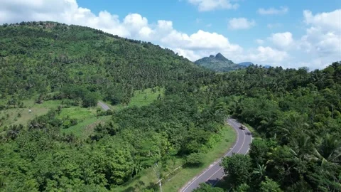 Landscape with mountains, sky, and forests Stock Footage 262293398