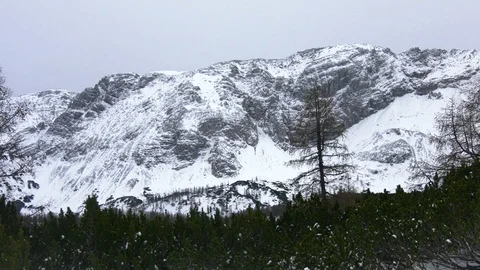 Landscape - Mountains with snow - 4 different settings Stock Footage 117227239