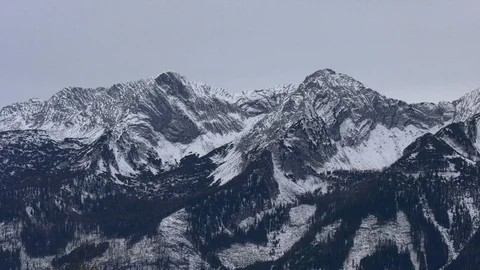 Landscape - Mountains with snow Stock Footage 117227238