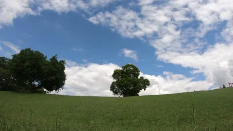 Landscape, the movement of the clouds Stock Footage 142311066