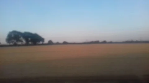 Landscape from Moving Train 2 Stock Footage 92438139