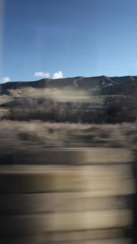 Landscape from moving vehicle Stock Footage 331023715