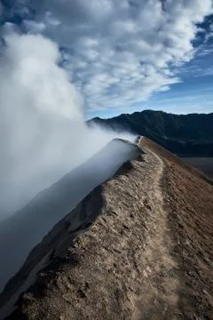 Landscape from mt Bromo, Java Indonesia 스톡 사진