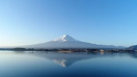 Landscape of Mt. Fuji Stock Footage 87310315