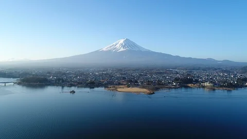 Landscape of Mt. Fuji Video stock 87312272