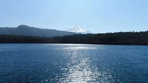 Landscape of Mt. Fuji Stock Footage 87312321