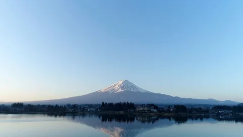 Landscape of Mt. Fuji Video stock 92520012