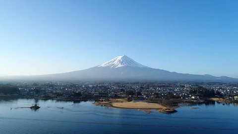 Landscape of Mt. Fuji Vídeo Stock 93497894
