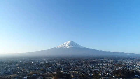 Landscape of Mt. Fuji Video stock 93497901