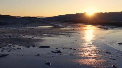 Landscape at Mud Land Stock Footage 147757206