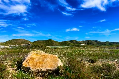 Landscape in Murcia,Spain Stock Photos