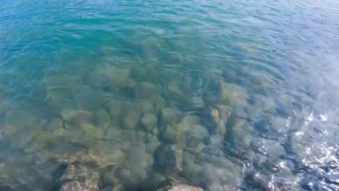 Landscape nature of water surface texture summer beautiful day. Stock Footage 233754975