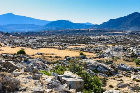 Landscape in Naxos, Greece Stock Photos