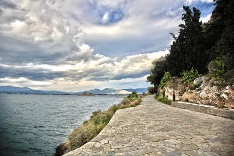 Landscape of nayplio Stock Photos