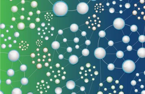 Landscape network connection concept Stockillustratie