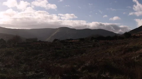 Landscape Next to Aasleagh Falls, Erriff. Ireland. 4K60 Stock Footage 239400159