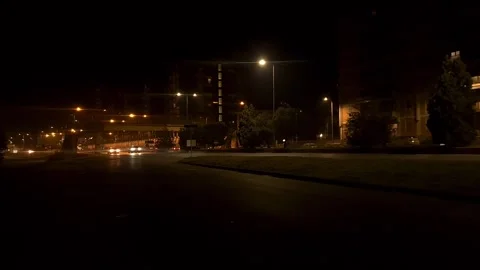 Landscape Night traffic in Italy Stock Footage 262279853