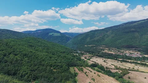 Landscape of North Macedonia in summer Stock Footage 345264430