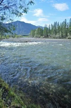 Landscape North of the river. Stock Photos