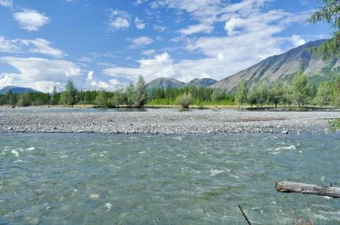 Landscape North of the river. Stock Photos