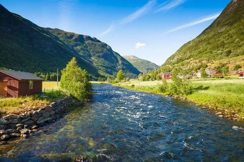 Landscape in Norway Stock Photos
