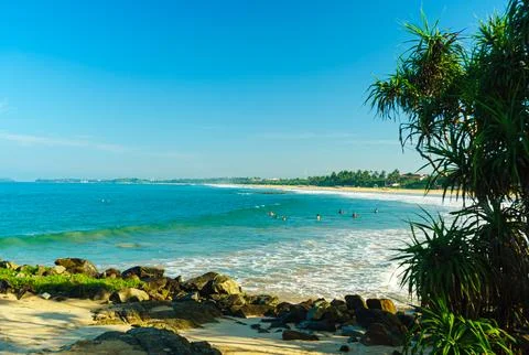 Landscape of the ocean bay Stock Photos