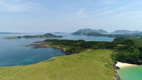 Landscape of the Ojika island Vídeos de archivo 92601669