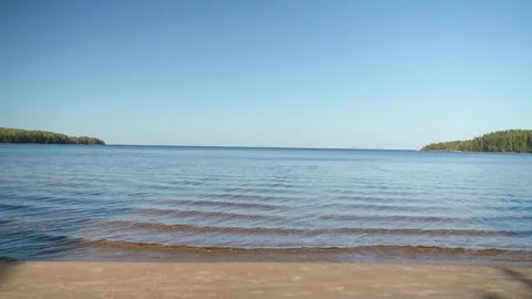 Landscape of the Onega Lake. Video stock 289001813