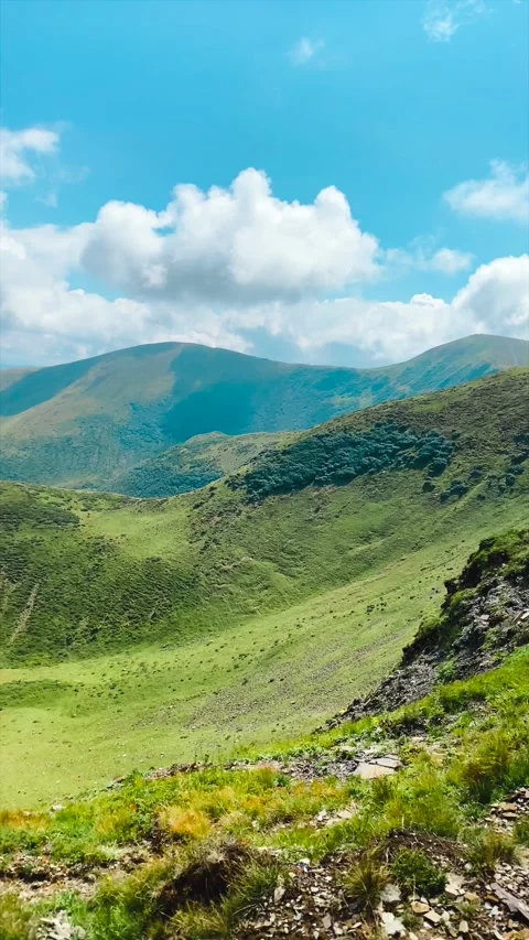 Landscape panorama in the mountains Stock Footage 205658729