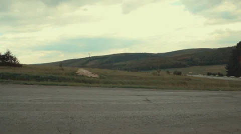 Landscape Panorama. the Road Down Video stock 62621895