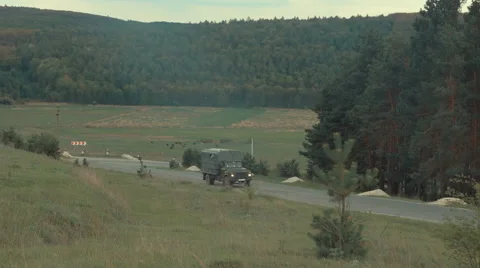 Landscape Panorama. the Road Down Stock Footage 62633815