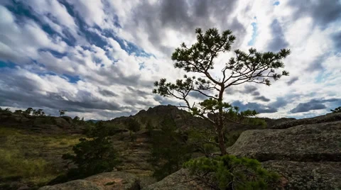 Landscape, Panoramic view of rocky terrain Stock Footage 48532433