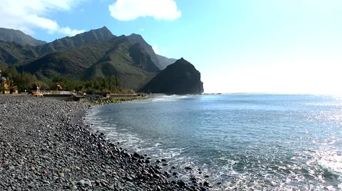 Landscape paradise beach Stock Footage 49319365