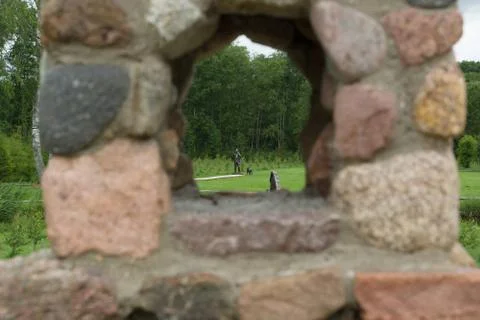 Landscape park in Lithuania Stock Photos