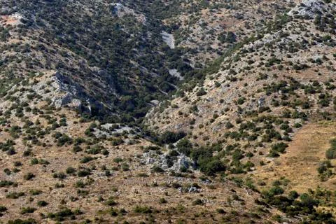 Landscape pattern in Croatia Stock Photos