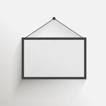 Landscape picture frame template. Realistic frame template 스톡 일러스트
