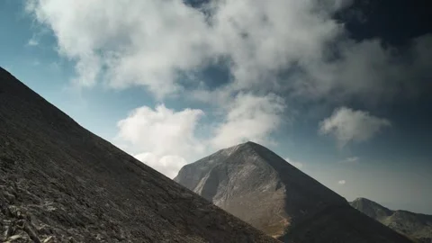 Landscape in Pirin mountain, moving clouds. Stock-Footage 329559770