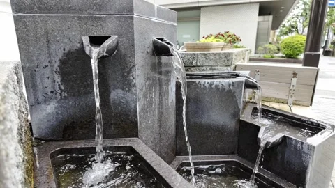 Landscape Pool by the Street Stock Footage 328092292