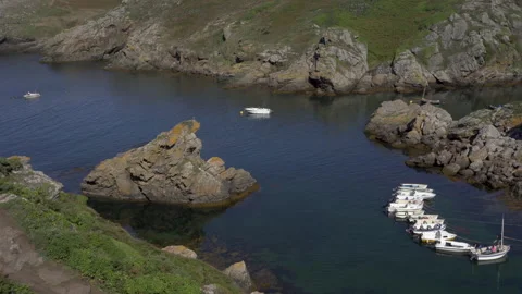 Landscape of a port Video stock 160355030