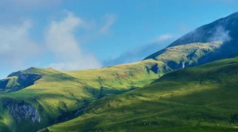 A landscape in the Pyrenees 스톡 사진
