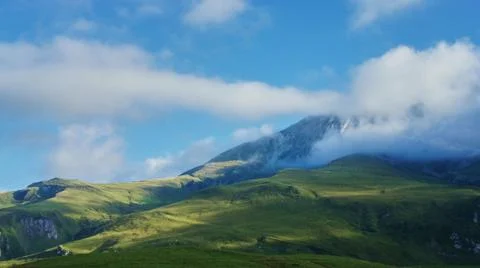 A landscape in the Pyrenees Foto stock