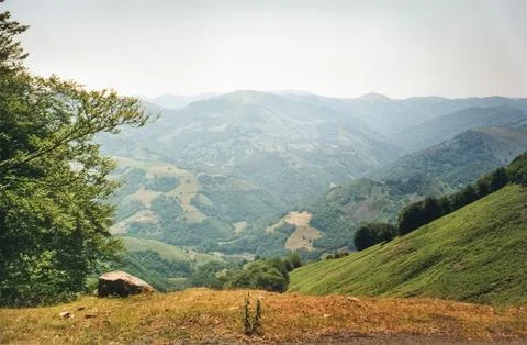 Landscape of the Pyrenees Stock Photos